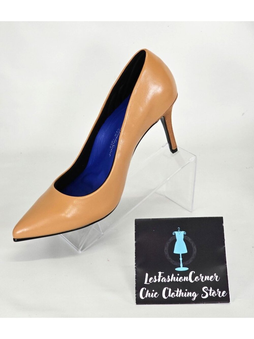 Antonia Saint NY Victoria Women's High Heel 3.5 Cushioned Nemi Tan Size 10 104 - Picture 15 of 16